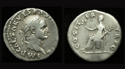 Vespasian, Denarius, Pax Reverse, Early Flavian Issue!